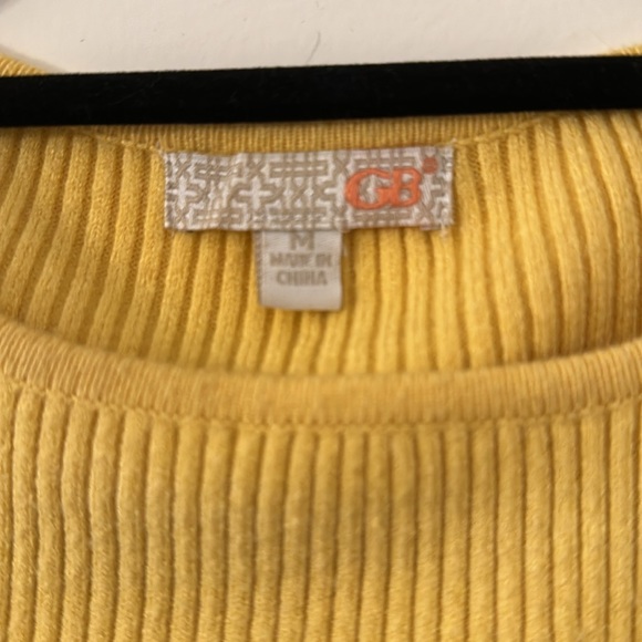 Yellow Ribbed Sweater - Picture 2 of 6
